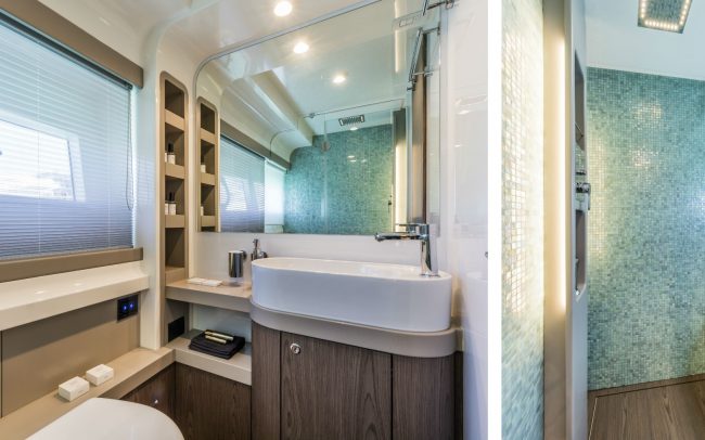 Ferretti Yachts 550 lower deck