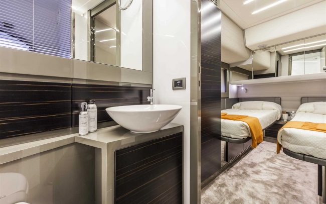 Pershing 62 lower deck