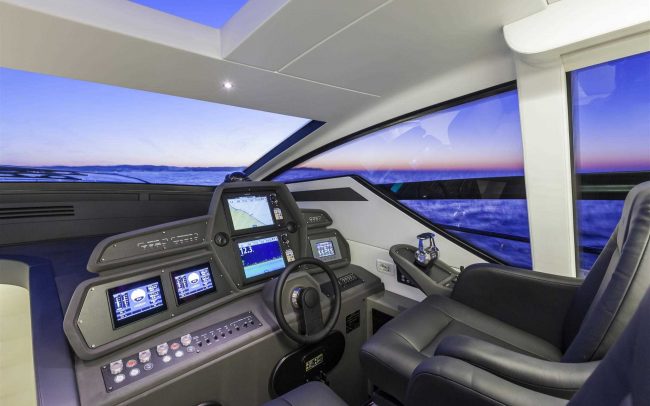 Pershing 62 main deck